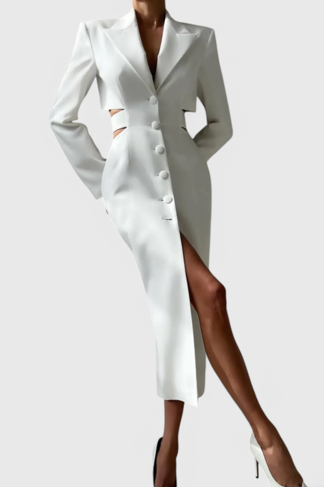 Bernice Cut-Out Midi Blazer Dress