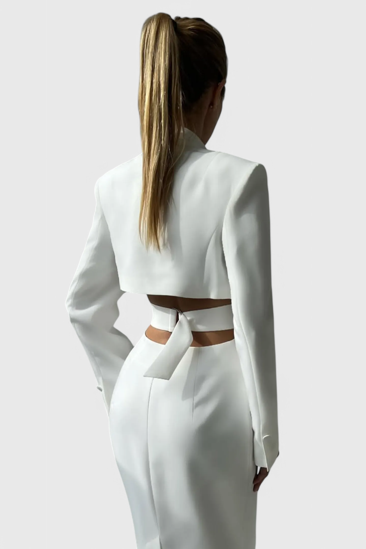 Bernice Cut-Out Midi Blazer Dress