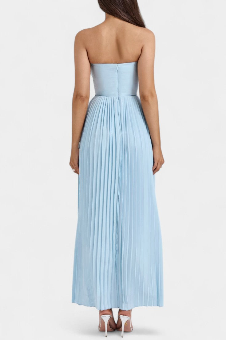 Seraphina Strapless Pleated Bustier Dress