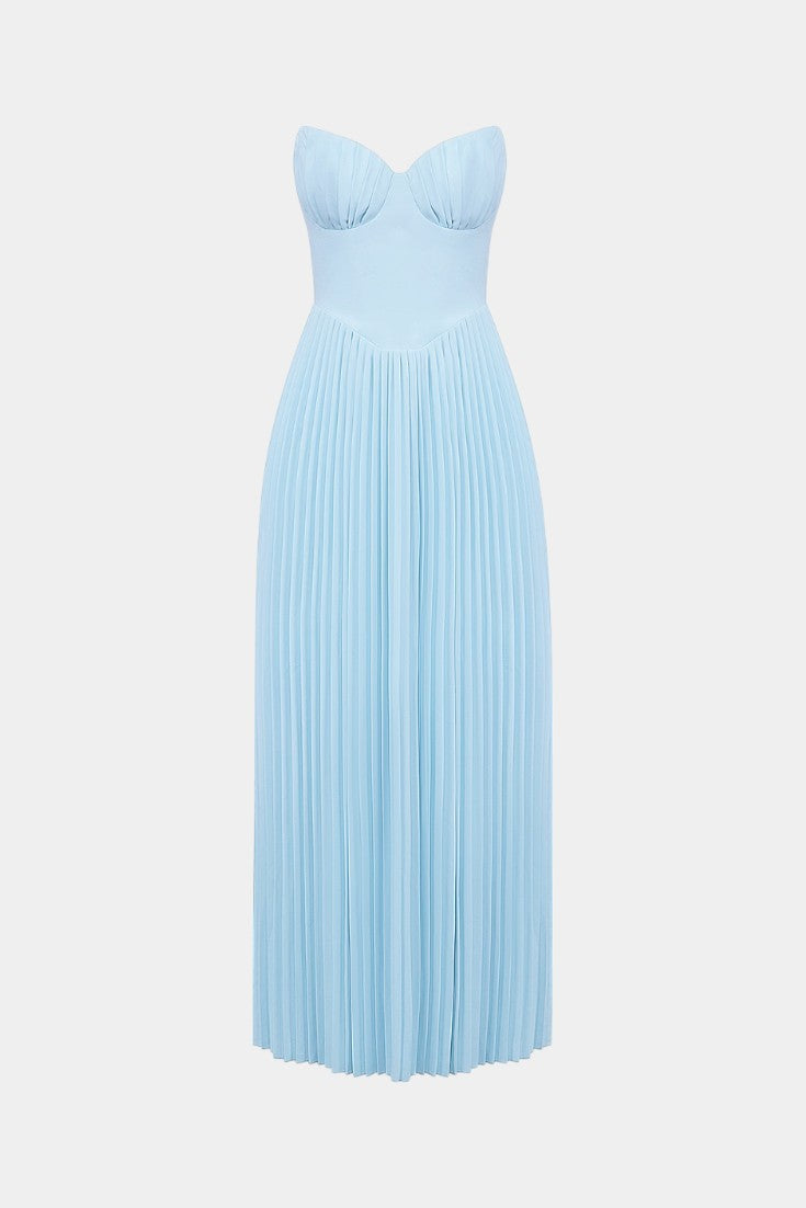 Seraphina Strapless Pleated Bustier Dress