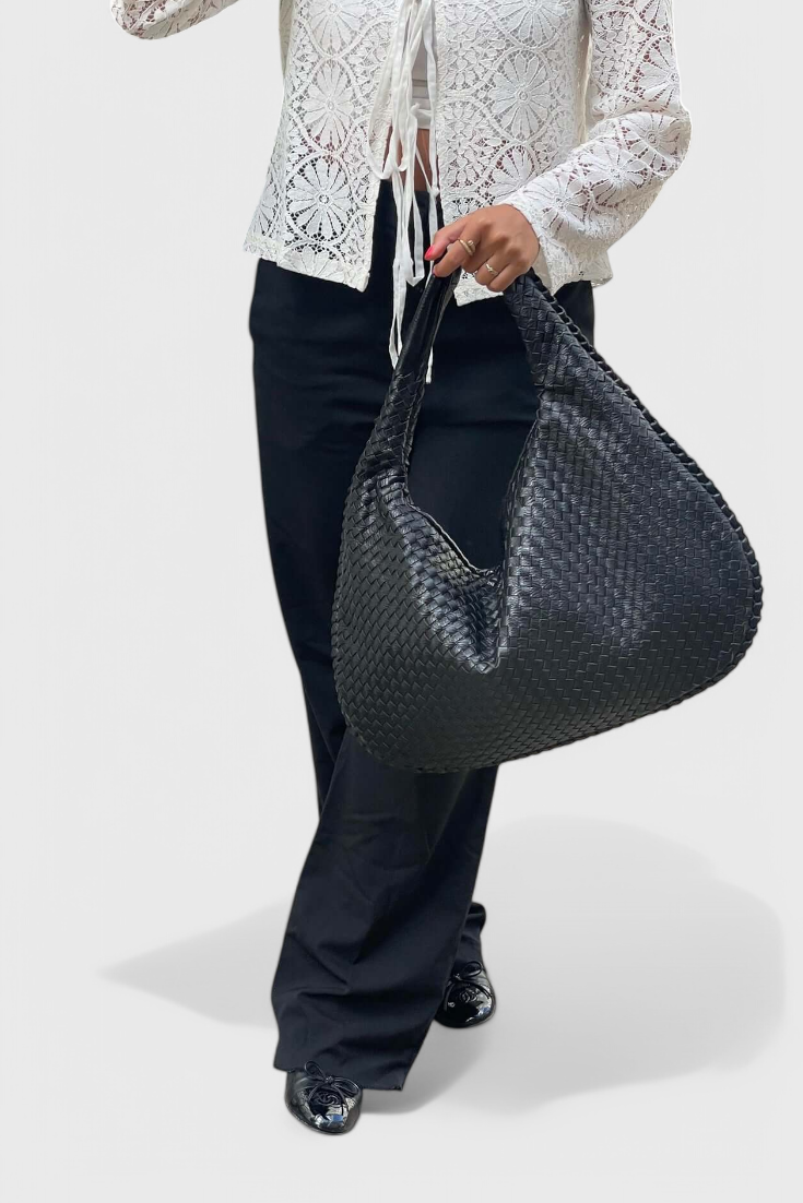 Tilly Woven Satchel Shoulder Bag