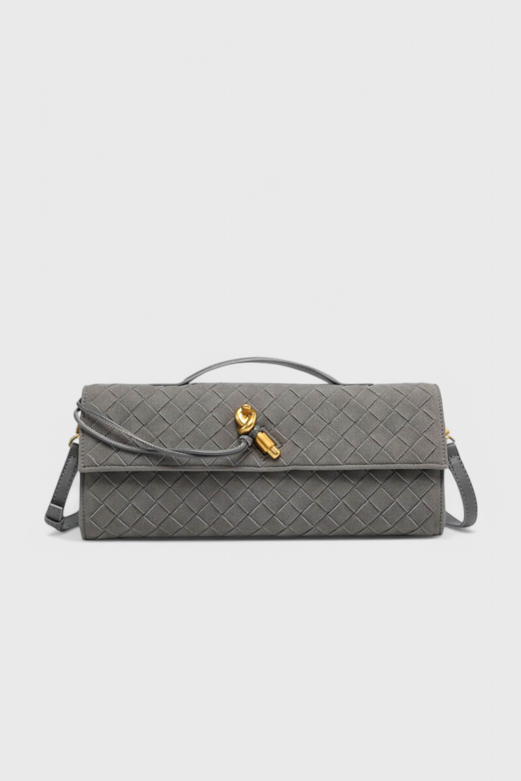 Melanie Classic Suede Shoulder Bag