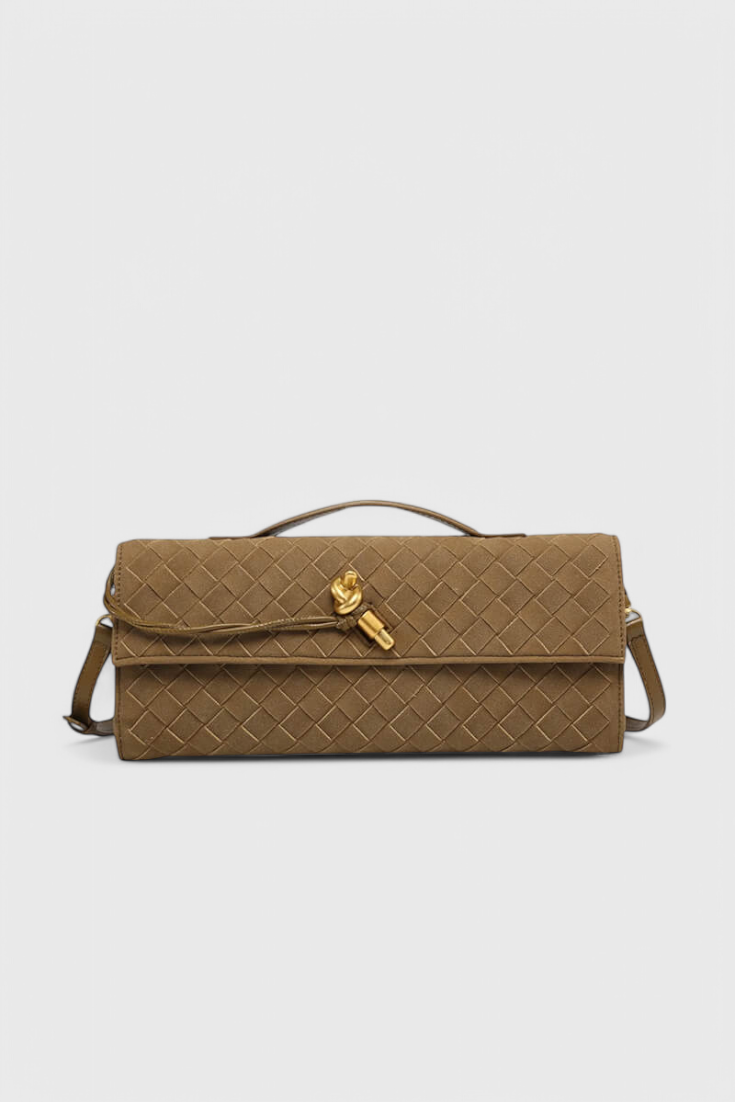 Melanie Classic Suede Shoulder Bag