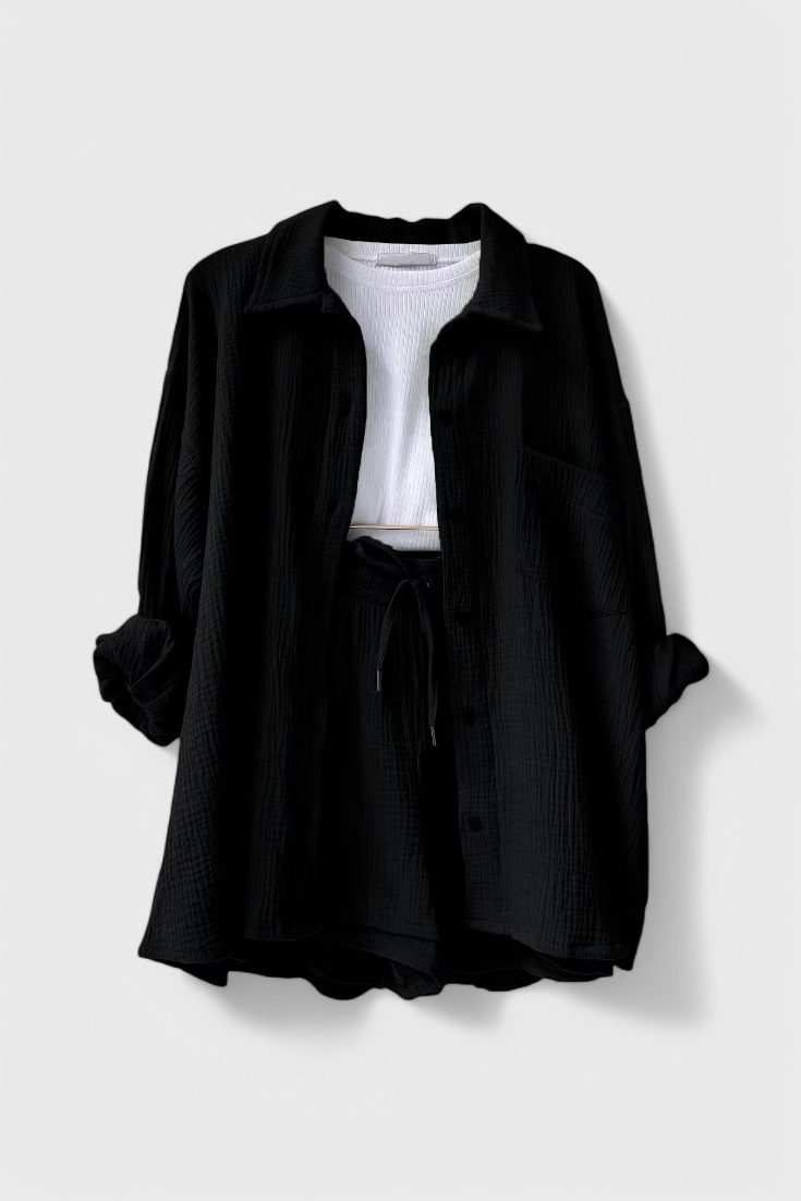 Xenia Relaxed Lounge Collar Set