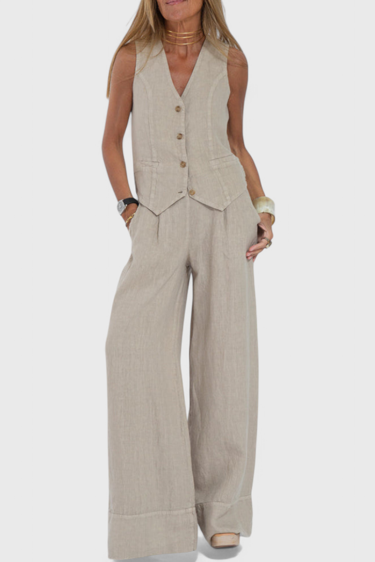 Nora Classic Cotton Short Sleeve Blouse