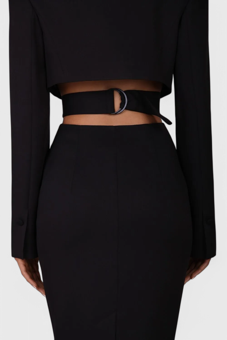 Bernice Cut-Out Midi Blazer Dress