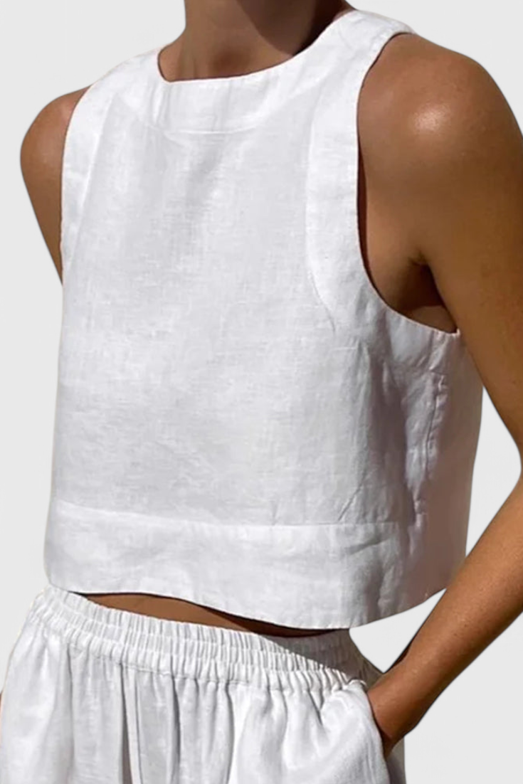 Avelina Two-Piece Set with Relaxed Minimalist Silhouette