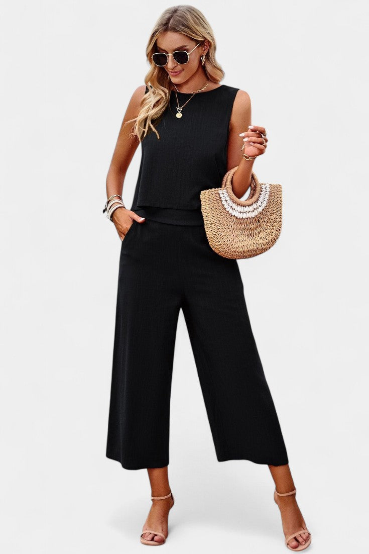 Lavinia Flowy Boho Top & Shorts Set