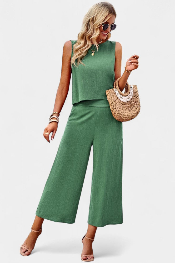 Lavinia Flowy Boho Top & Shorts Set