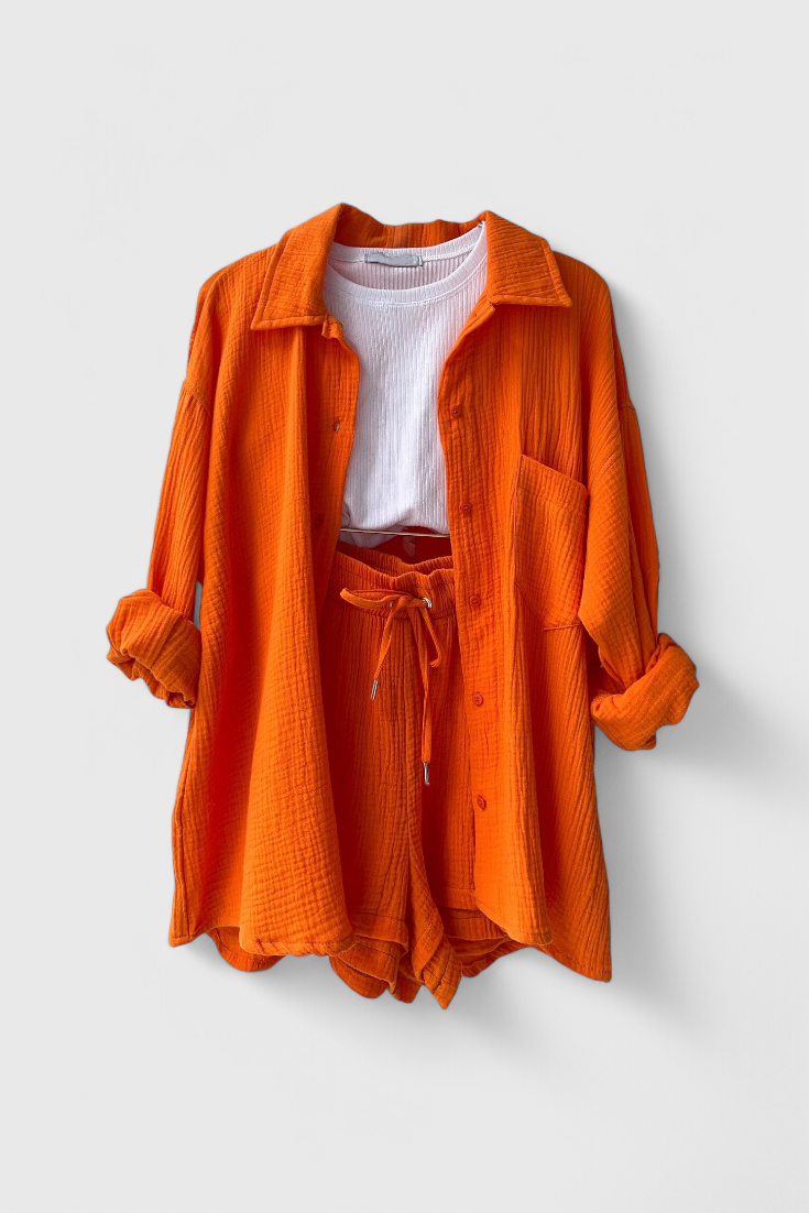 Xenia Relaxed Lounge Collar Set