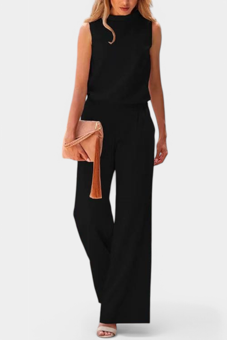 Winnie Minimal Elegant Wide-Leg Jumpsuit