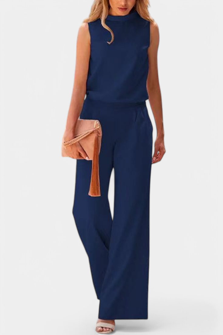 Winnie Minimal Elegant Wide-Leg Jumpsuit