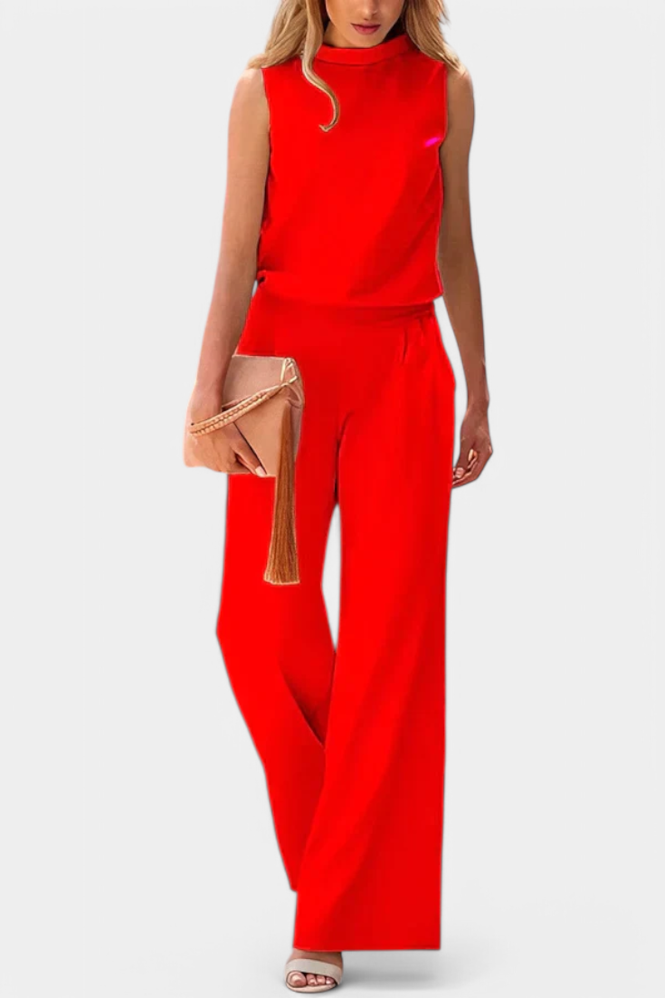 Winnie Minimal Elegant Wide-Leg Jumpsuit