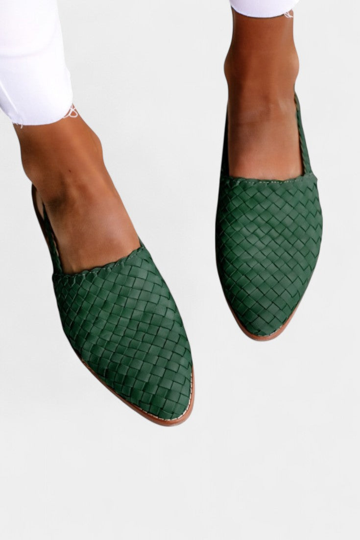 Isadora Handwoven Slingback Flats