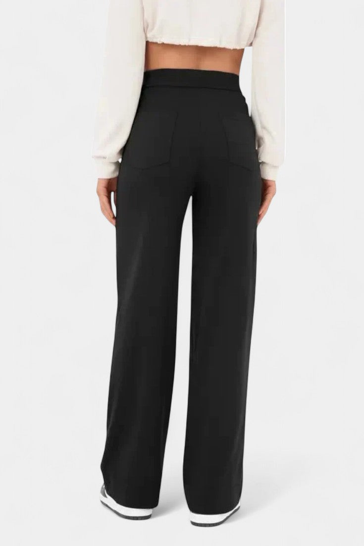 Nova High-Waisted Stretch Straight-Leg Pants