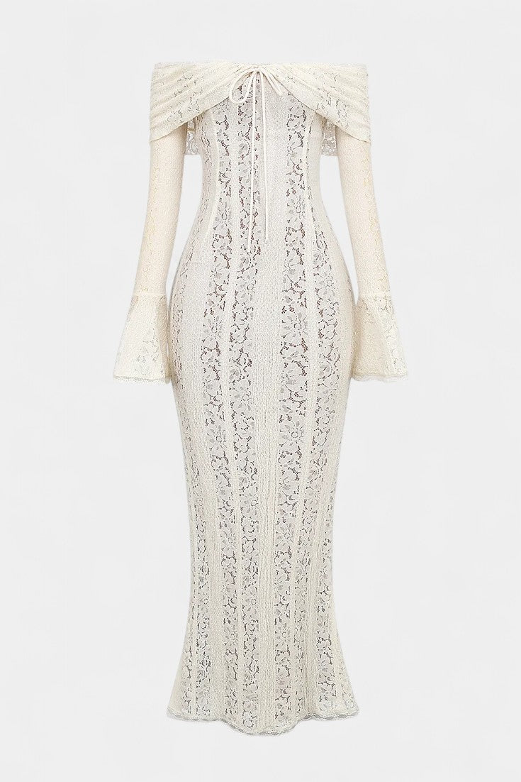 Rosalie Lace Off-Shoulder Maxi Dress
