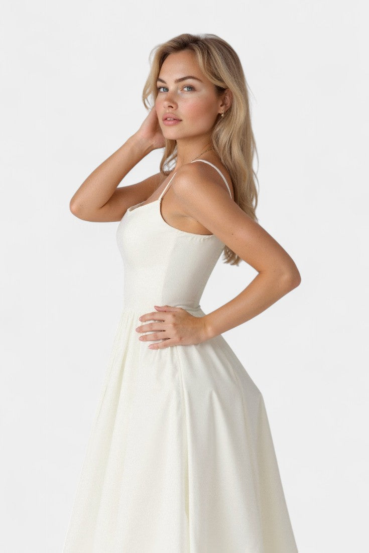 Marvelle Sleeveless Flowy Midi Dress