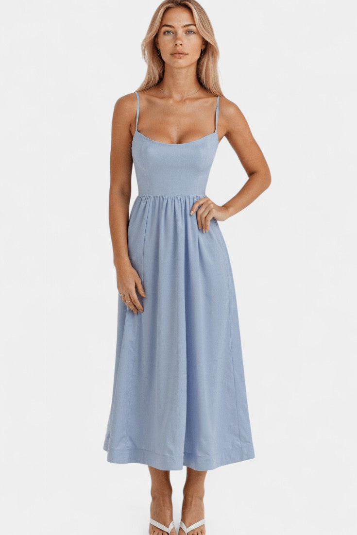 Marvelle Sleeveless Flowy Midi Dress