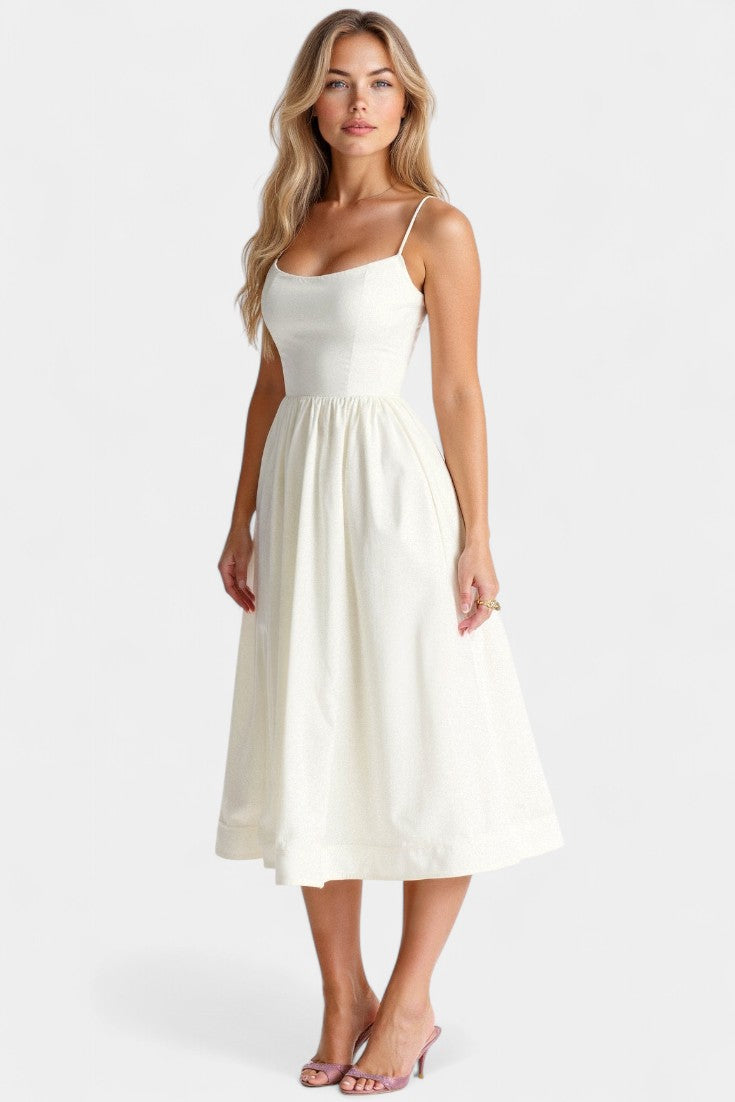 Marvelle Sleeveless Flowy Midi Dress