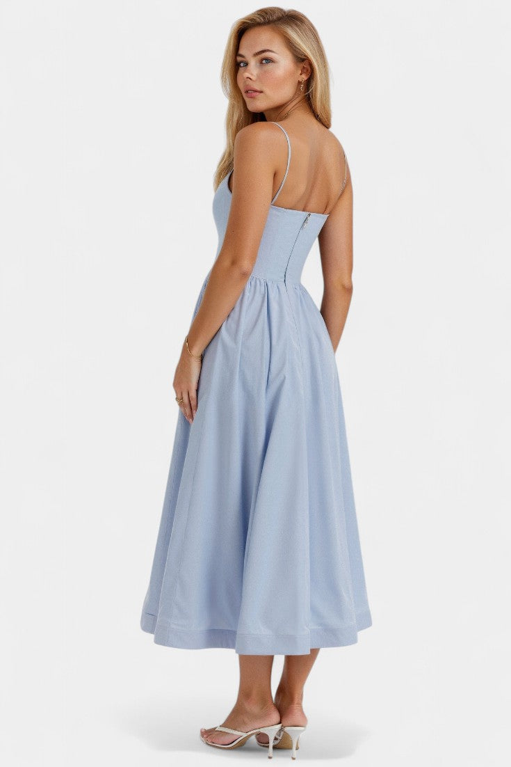 Marvelle Sleeveless Flowy Midi Dress