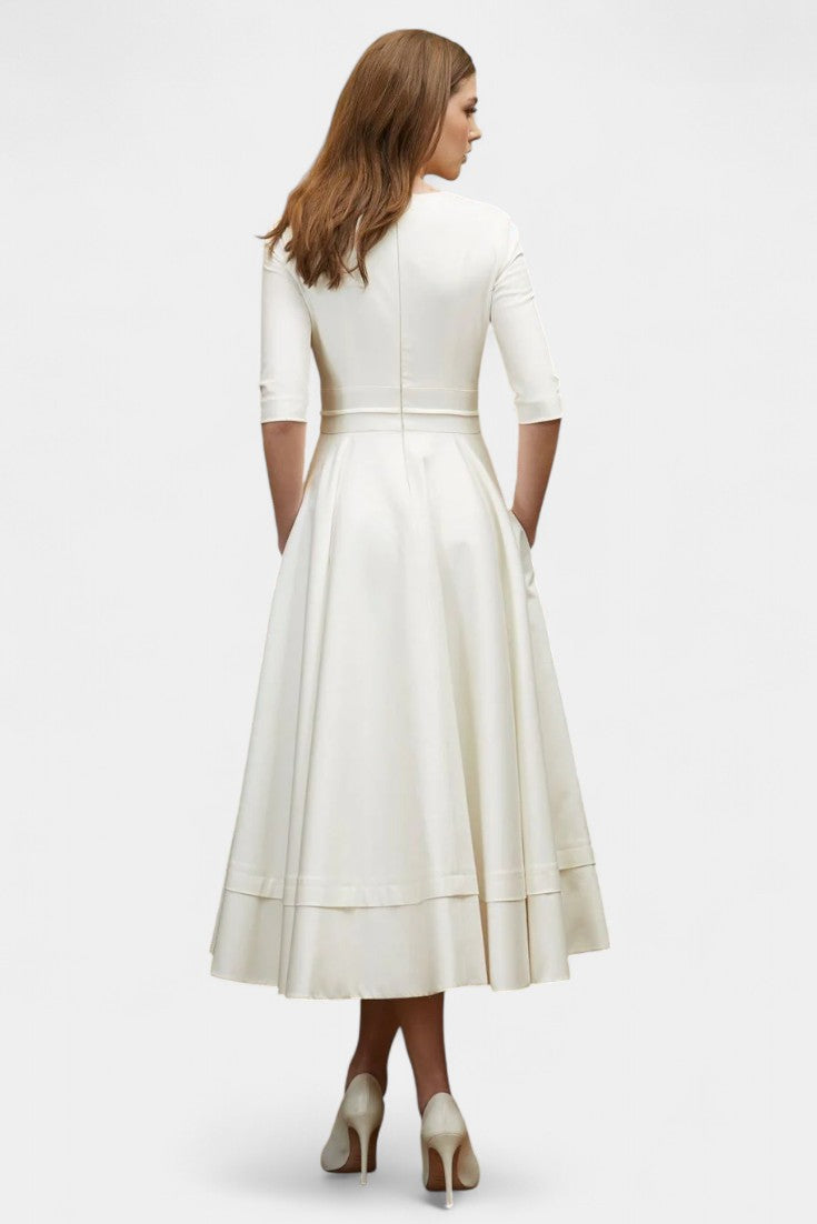 Nylah A-Line Swing Midi Dress