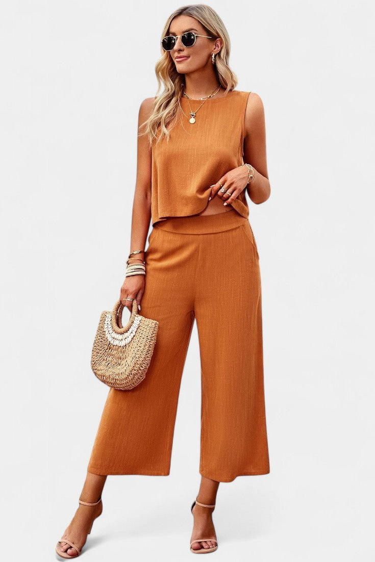 Lavinia Flowy Boho Top & Shorts Set