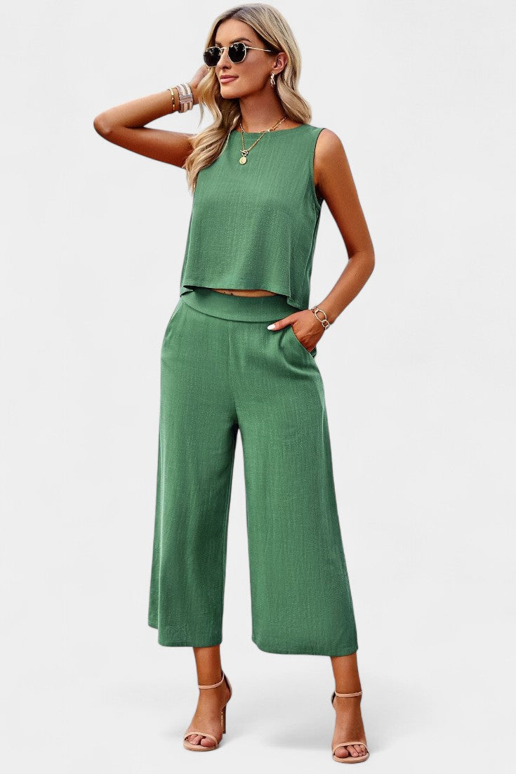 Lavinia Flowy Boho Top & Shorts Set