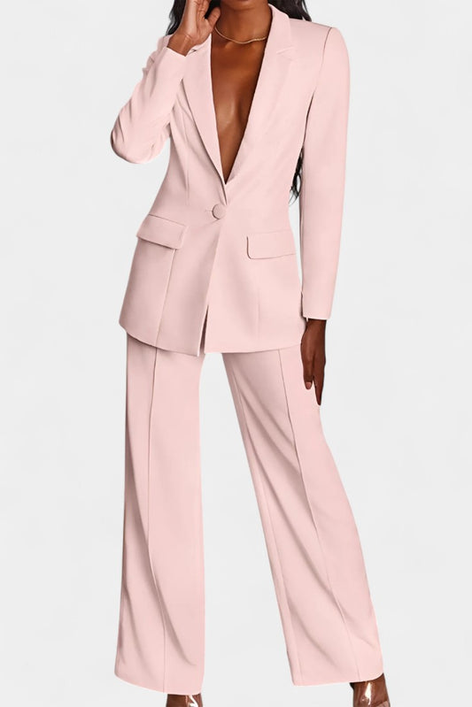 Marnie Tailored Blazer & Wide-Leg Pants Set