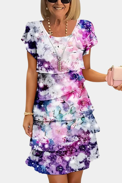 Tamara Tiered Floral Ruffle Dress