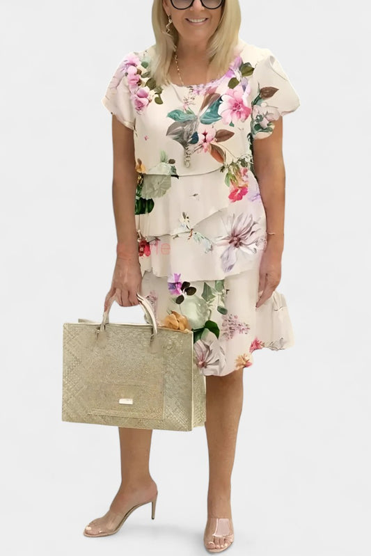 Tamara Tiered Floral Ruffle Dress