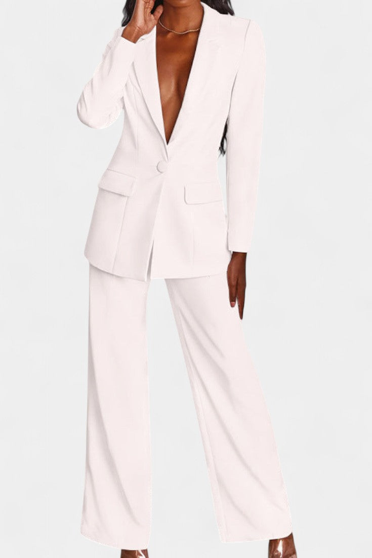 Marnie Tailored Blazer & Wide-Leg Pants Set