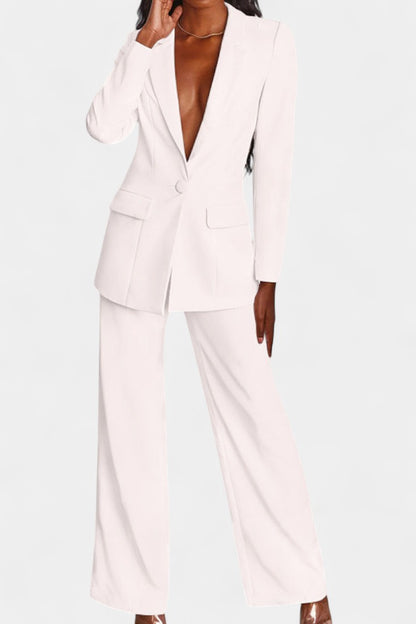 Marnie Tailored Blazer & Wide-Leg Pants Set