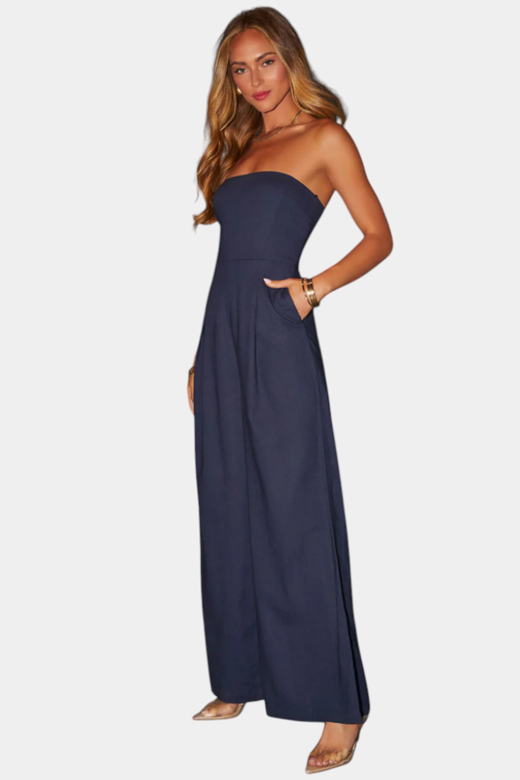 Llona Strapless Wide-Leg Jumpsuit