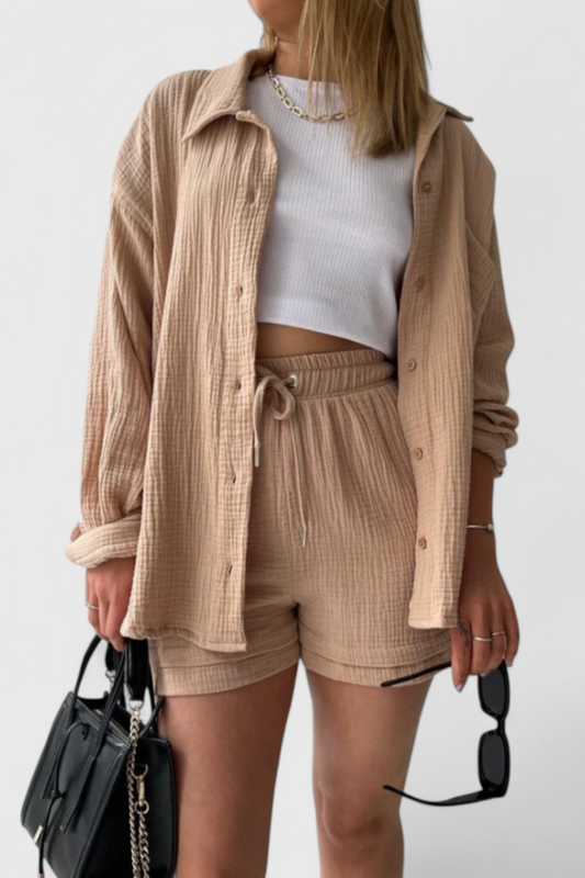 Xenia Relaxed Lounge Collar Set