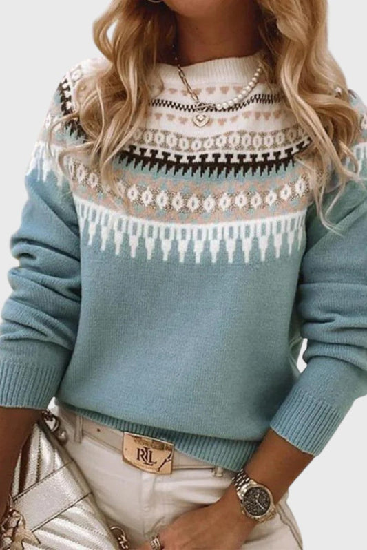 Gemma Textured Knit Crewneck Jumper