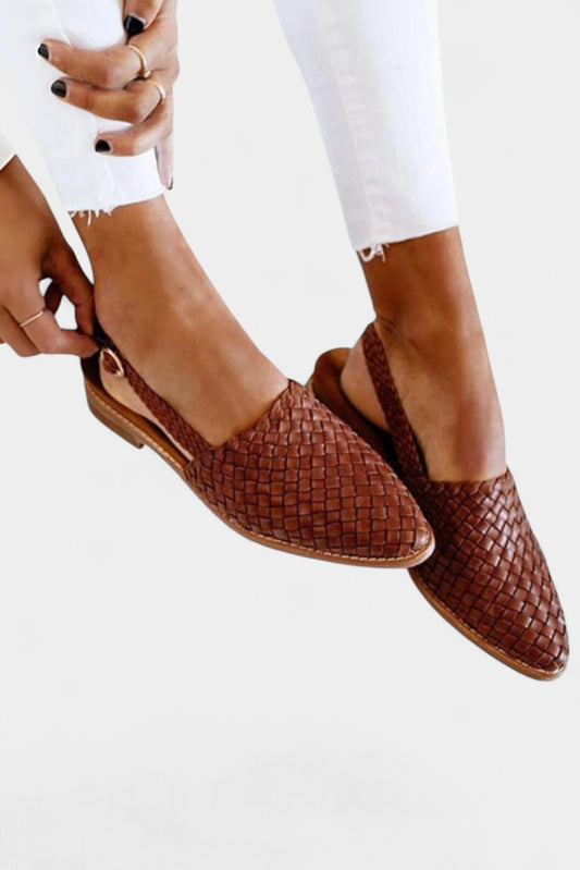 Isadora Handwoven Slingback Flats