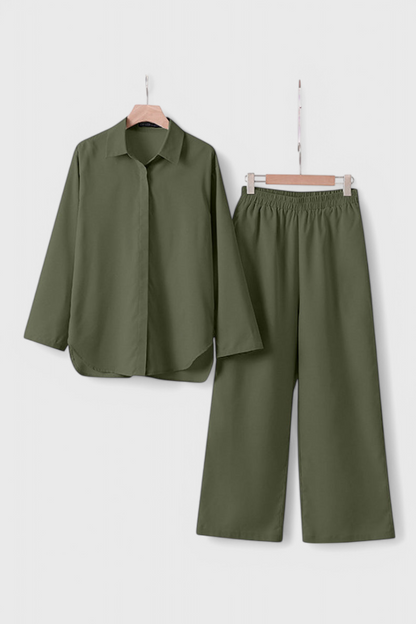 Skye Button Detail Two-Piece Set
