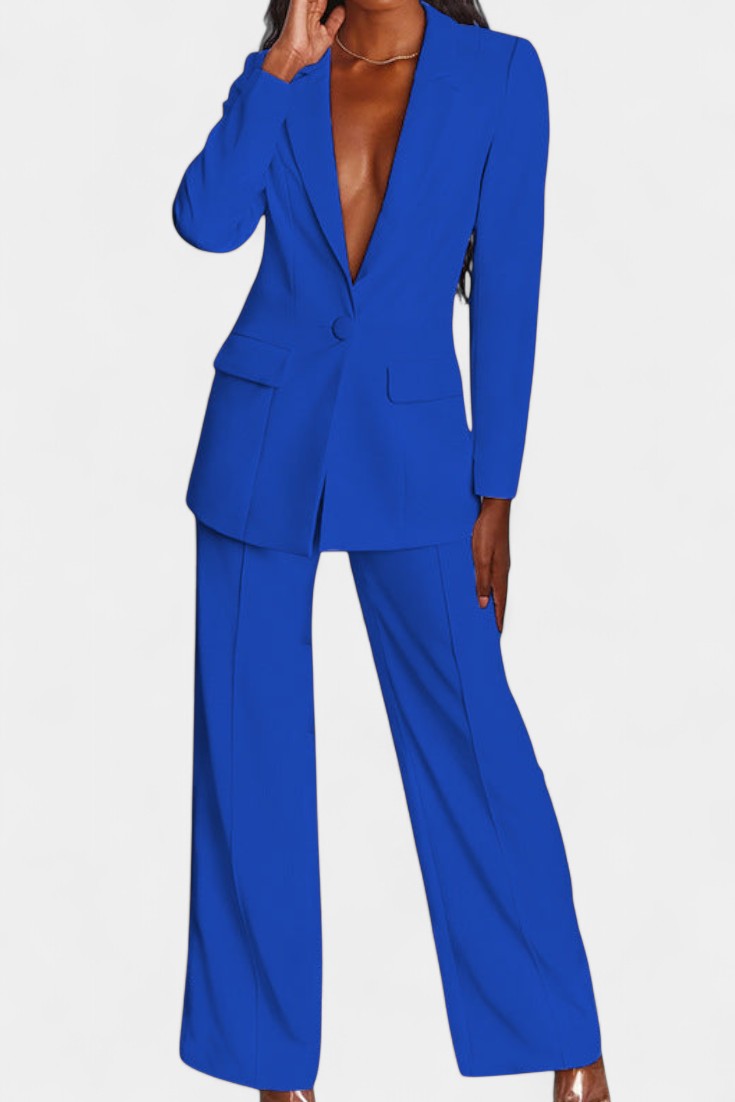 Marnie Tailored Blazer & Wide-Leg Pants Set