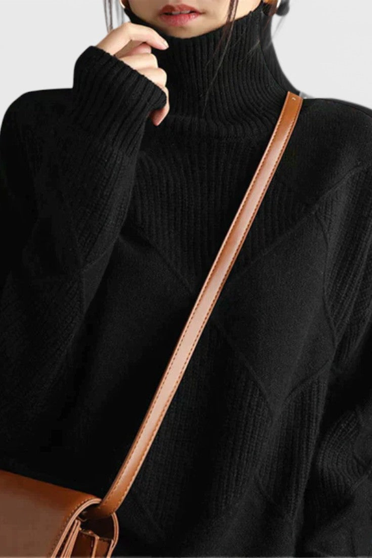 Jasmine Cosy Cashmere Turtleneck Jumper