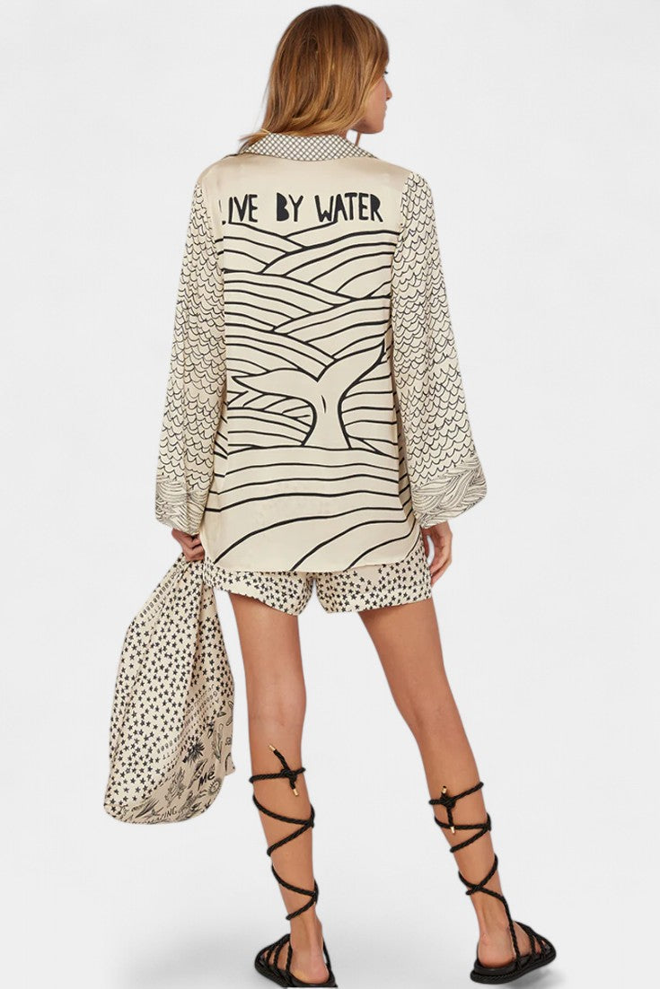 Jayla Printed Shirt and Shorts Set