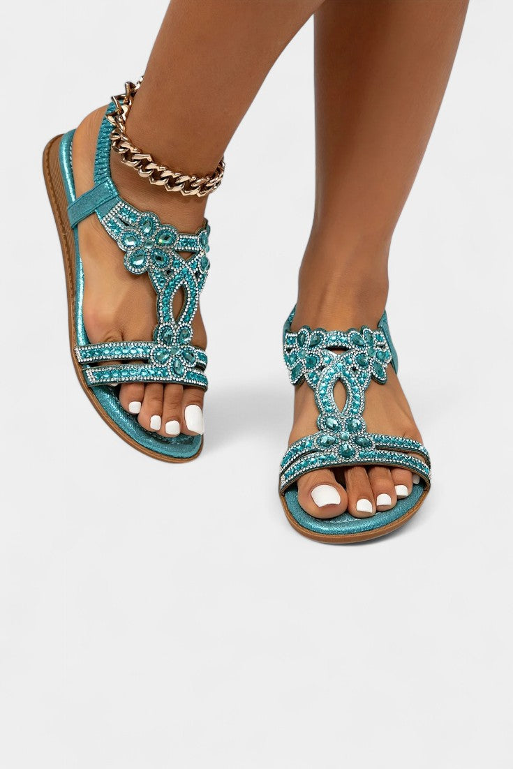 Alaya Embellished Gladiator Sandals