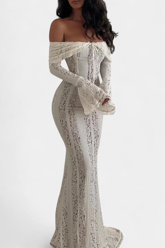 Rosalie Lace Off-Shoulder Maxi Dress