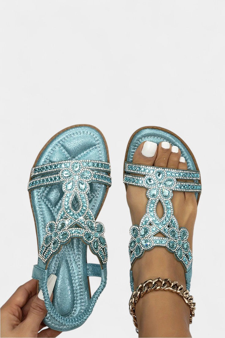 Alaya Embellished Gladiator Sandals