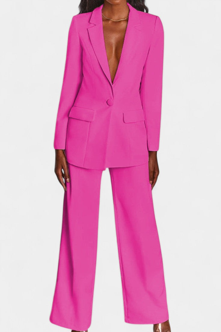 Marnie Tailored Blazer & Wide-Leg Pants Set