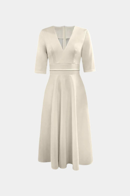 Nylah A-Line Swing Midi Dress