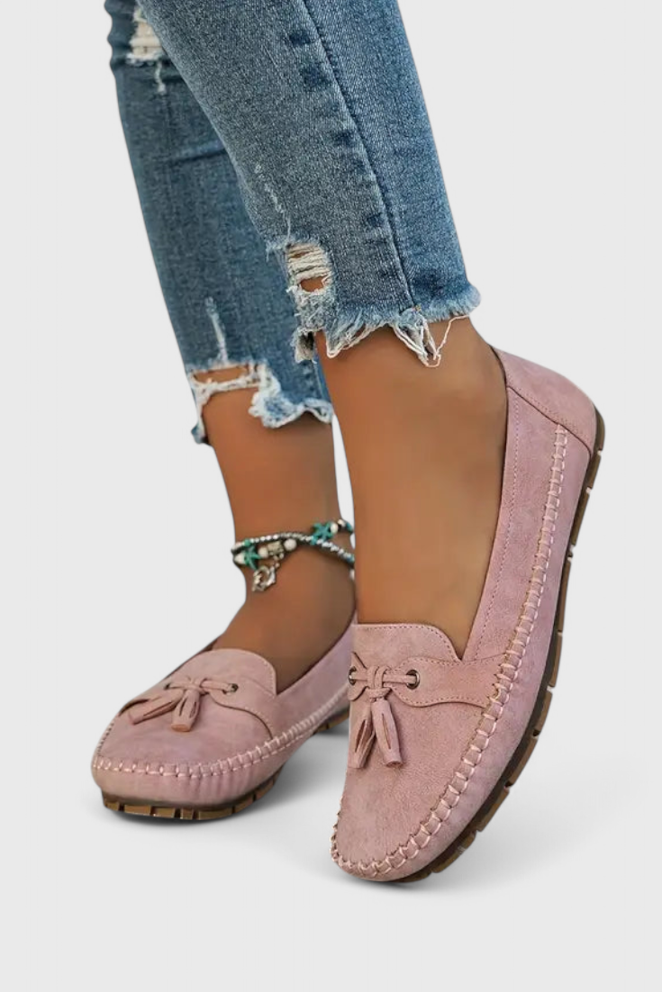 Peony Classic Suede Tassel Loafers