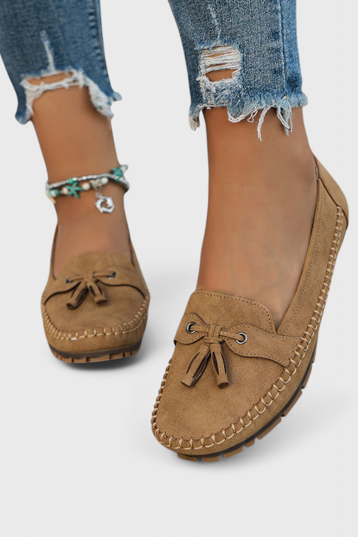 Peony Classic Suede Tassel Loafers
