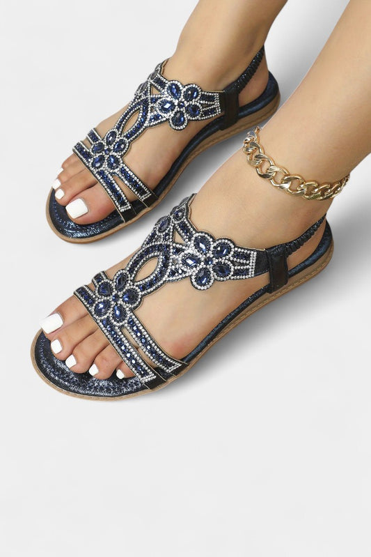 Alaya Embellished Gladiator Sandals