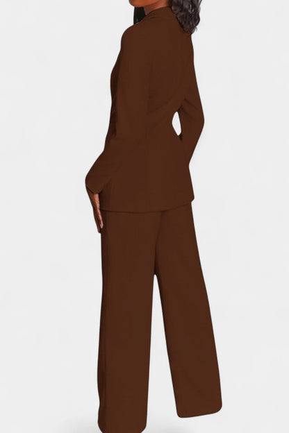 Marnie Tailored Blazer & Wide-Leg Pants Set