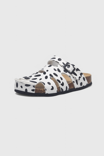 Isolde Buckled Cork Slide Clogs